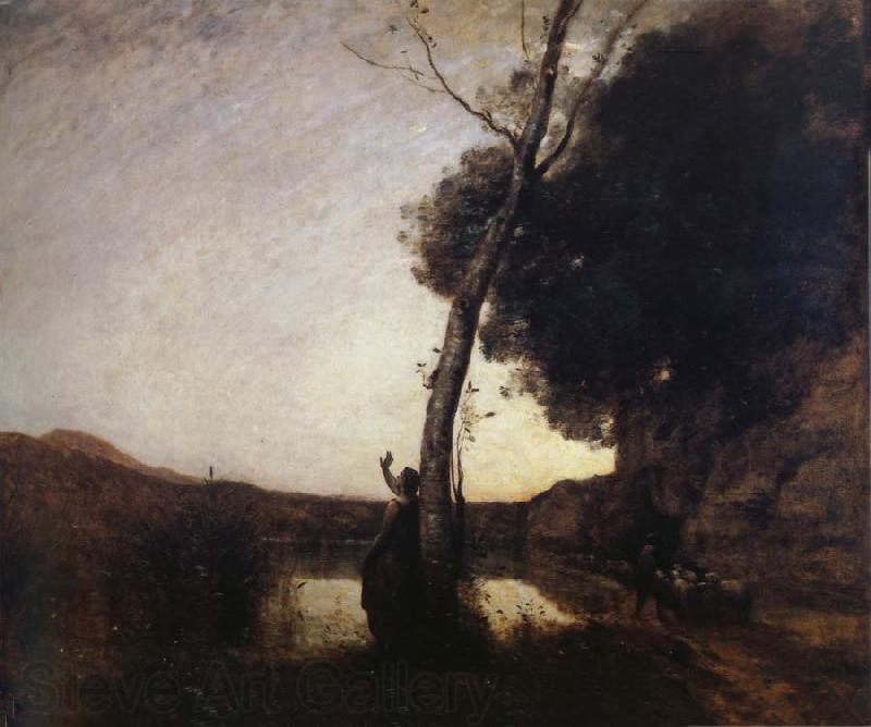 Corot Camille The morning star Norge oil painting art